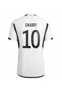 Fotbalové Dres Německo Serge Gnabry #10 Domácí Oblečení MS 2022 Krátký Rukáv